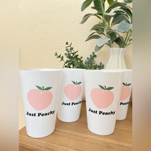 (4) Just Peachy Cups